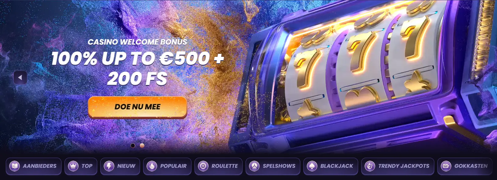 FunBet casino desktop welkomstbonus banner